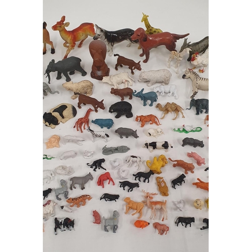 303 - Large collection of plastic farm & wild animals