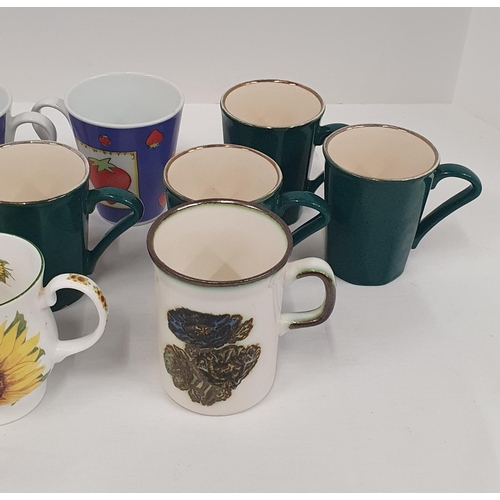 410 - Collection of 8 Ceramic mugs including a Wedgwood teddy bear example