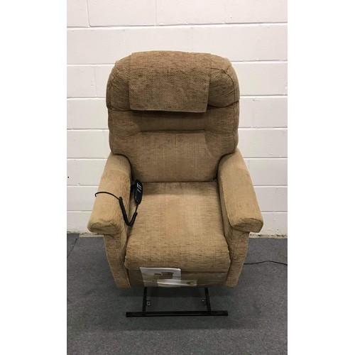 554 - Very good quality Cosi fabric rise & recline armchair