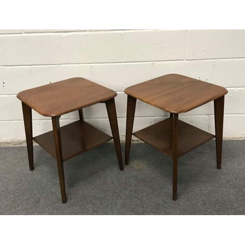 564 - A pair of retro, square form side tables, 19