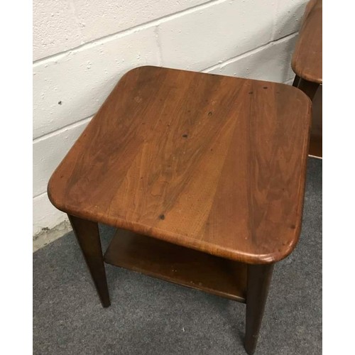 564 - A pair of retro, square form side tables, 19