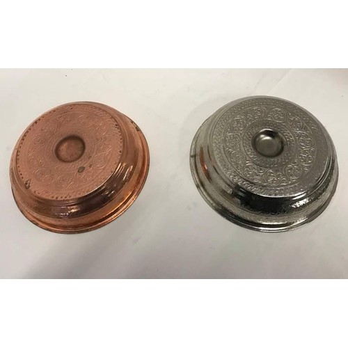 40 - Brushed copper & Silver coloured kitchen moulds