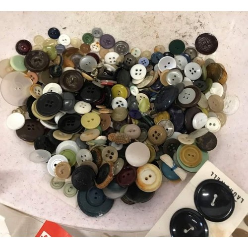 116 - Large collection of haberdashery buttons