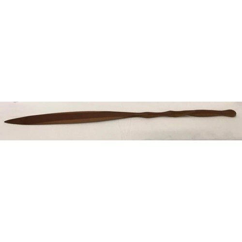 163 - Long Tribal wooden spear, 38