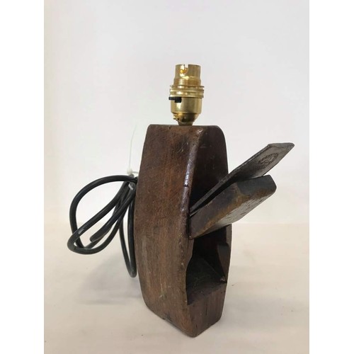 137 - Upcycled block plane lamp