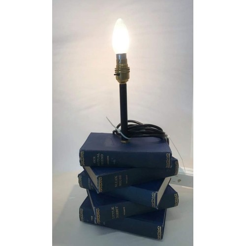 140 - Upcycled vintage hardback Charles Dickens books as a lamp