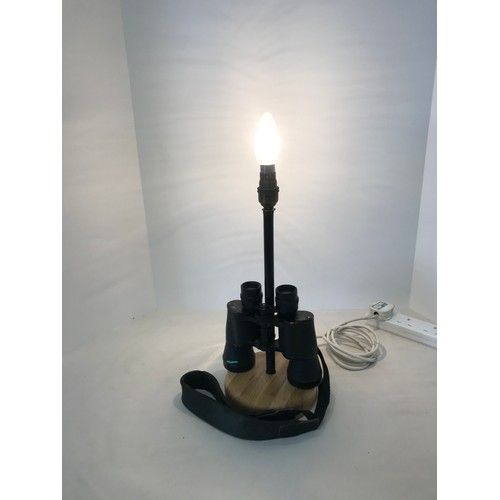 141 - Upcycled pair of WWII Field binoculars as a lamp