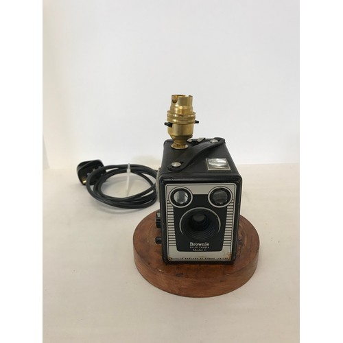 142 - Upcycled vintage Kodak Brownie as a lamp