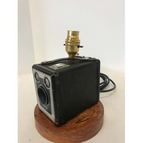 142 - Upcycled vintage Kodak Brownie as a lamp