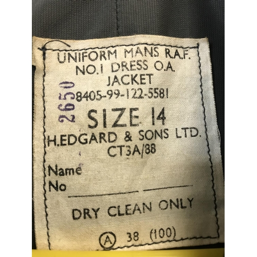 168 - RAF No.1 Dress OA Jacket Size 14