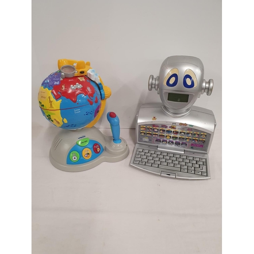 154 - 2 Electronic learning toys including V-Tech Globe (Untested)