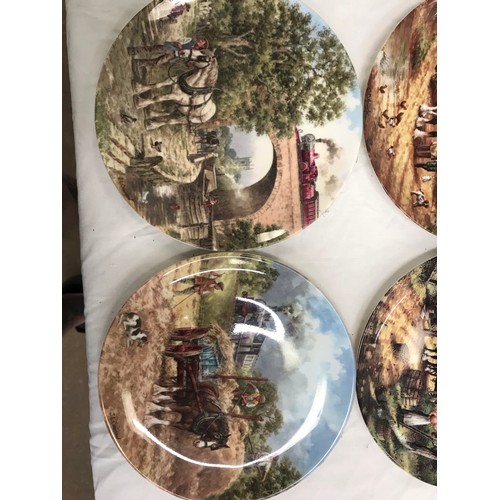 32 - Collectors plates by Royal Doulton and Wedgwood old country crafts (see pictures)