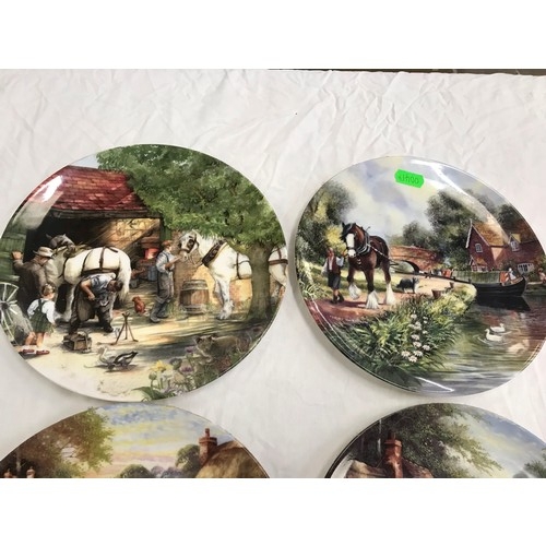 32 - Collectors plates by Royal Doulton and Wedgwood old country crafts (see pictures)