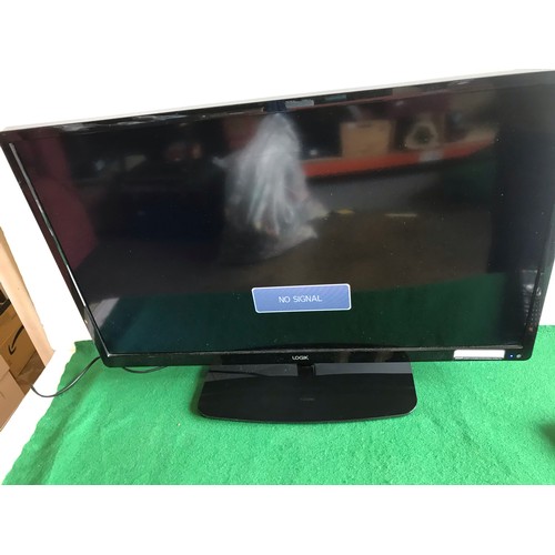 359 - LOGIK black finish Television with remote