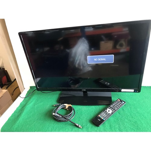 359 - LOGIK black finish Television with remote