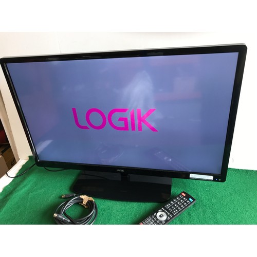 359 - LOGIK black finish Television with remote