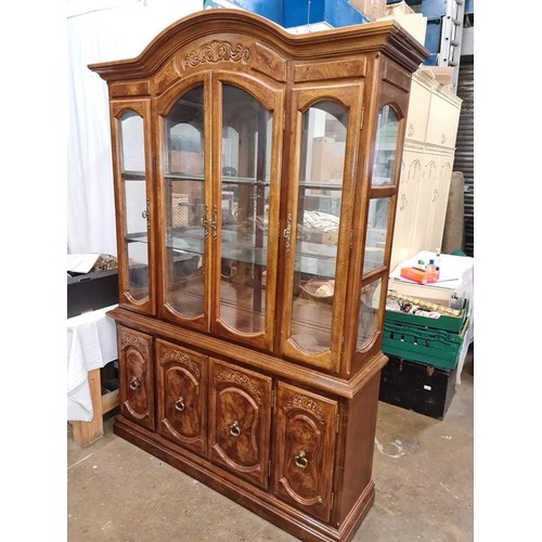 362 - Oak glazed top display case