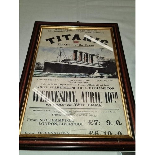 348 - Various merchant shipping memorabilia to include Titanic and Cunard