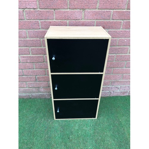 82 - 3 door cupboard in two tone finish