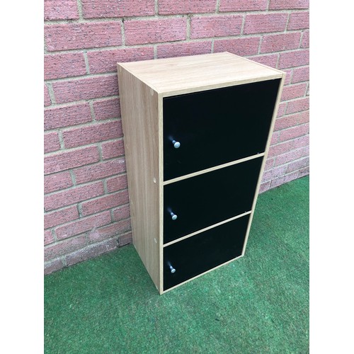 82 - 3 door cupboard in two tone finish