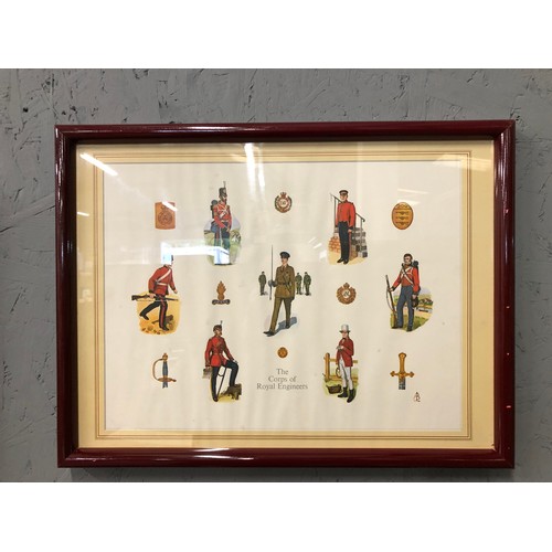 85 - A lovely set of four military prints depicting British Army soldiers in various uniforms and regimen... 