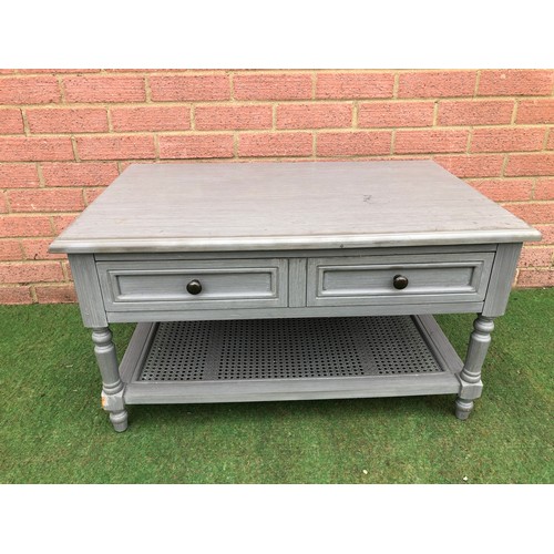 103 - Two draw coffee table with some wear (see all photos)