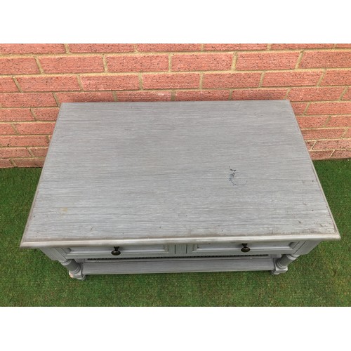 103 - Two draw coffee table with some wear (see all photos)