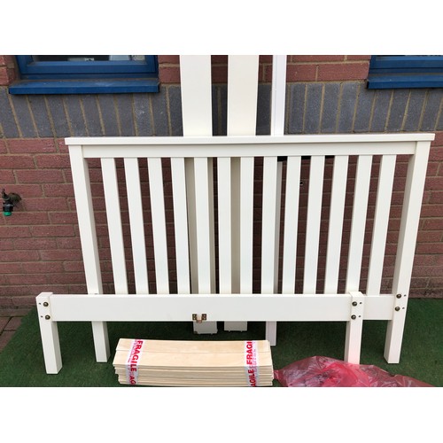 106 - White double bed frame