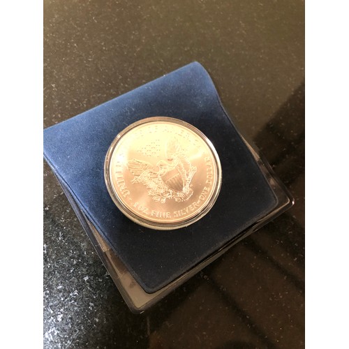 39 - A 1oz silver American Dolla