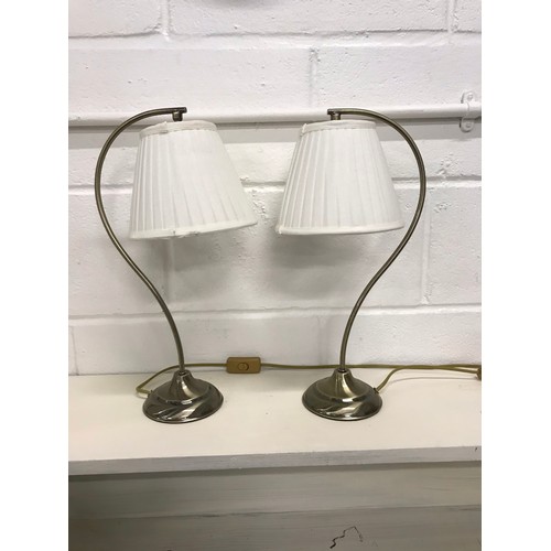 38 - Pair of side lamps, working