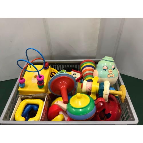 33 - Collection of vintage fisher price and other infant toys  ( see all pictures )