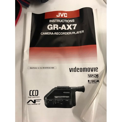 37 - JVC GR-AX7 camera - recorder/player & CANON 35mm 1:45 camera