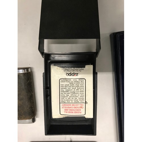 121 - Boxed Zippo and RONSON lighter plus letter opener