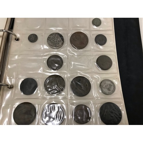 13 - Coin Folder containing a selection of mixed Coinage and paper 5 dollar bill