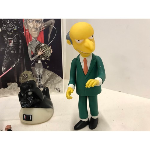 109 - SIMPSONS Collectable pieces and Star-wars AND Terminator see all pictures