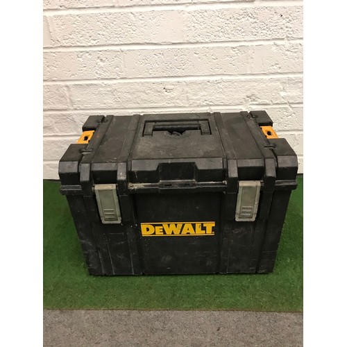 146 - Large plastic DEWALT tool box with tools see all pictures