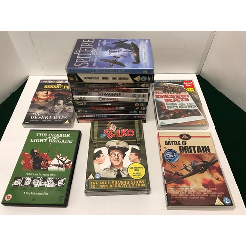 128 - Collection of war related DVDS