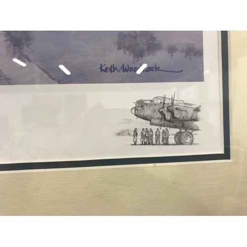 6 - Three prints of the Avro lancaster 2 x Framed 1 x Keith Woodcock  74/500 the Home comingsee all pict... 