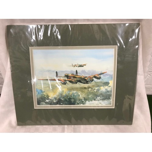 6 - Three prints of the Avro lancaster 2 x Framed 1 x Keith Woodcock  74/500 the Home comingsee all pict... 