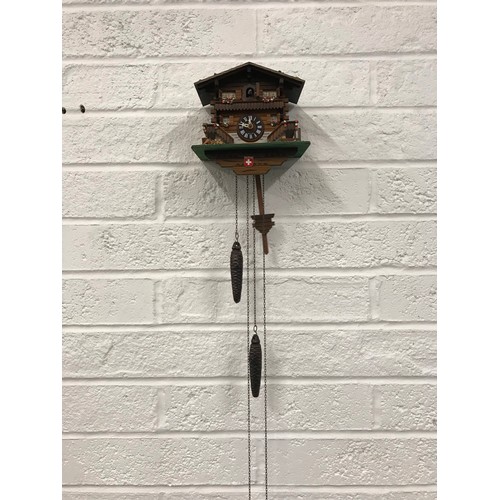 8 - Lotscher SWISS Made Cuckoo Clock WORKING see all pictures