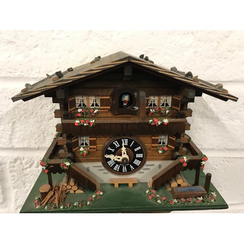 8 - Lotscher SWISS Made Cuckoo Clock WORKING see all pictures