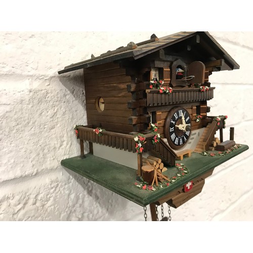 8 - Lotscher SWISS Made Cuckoo Clock WORKING see all pictures