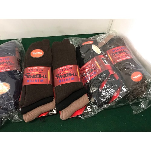 174 - Collection of Thermal socks in Brown and Black