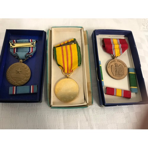 3 - Four Medals with Boxes for VIETNAM SERVICEsee all pictures