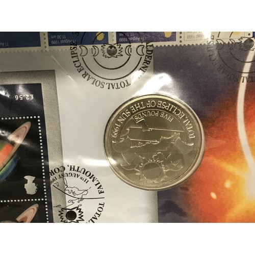 90 - £5 first day cover 1999 eclipse