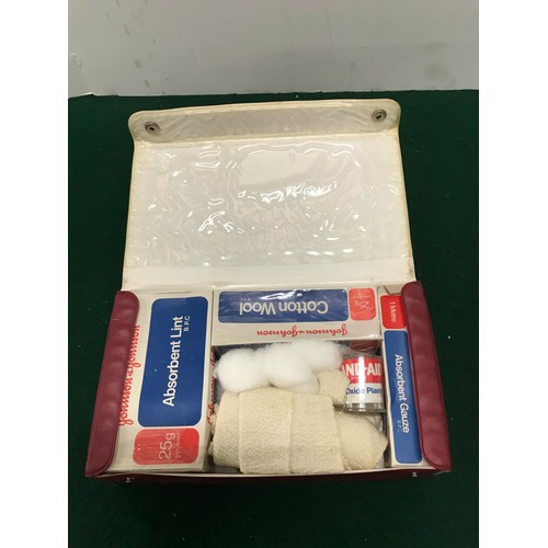 78 - vintage motorists first aid kit +contents