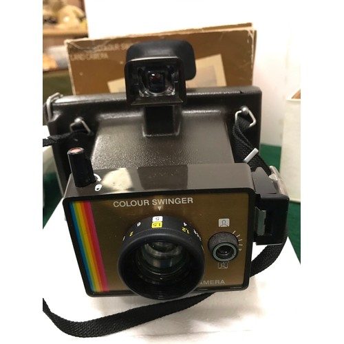 63 - vintage Halina viewer + polaroid camera -boxed