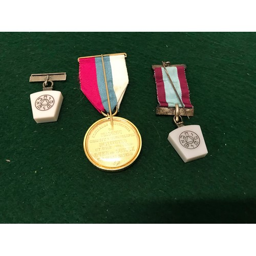 53 - 3 x masonic medals / jewelsSee all pictures