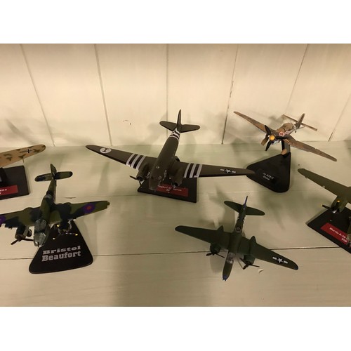 178 - Collection of Die cast model aircraft of World War IIHave been Displayed