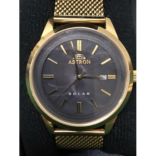 231 - ASTRON SOLAR Gents watch with date change  ( working ) see all pictures